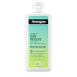 Neutrogena Sun Rescue After Sun Replenishing Lotion with Aloe Vera, Mint Extract, & Vitamin E, 24-Hour Moisture for healthy glow for sensitive skin, vegan, non-comedogenic lotion, 6.7 oz