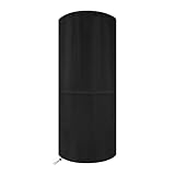 Dokon Wetterschutzhülle für Enders Polo 2.0 Terrassenheizer, Heizpilz, Wasserdicht Winddicht UV-Beständiges Robustes Oxford-Gewebe Heizstrahler Abdeckung, Rund (50x50x120cm) - Schwarz
