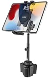 Tablet Halterung Auto Getränkehalter [Metallarm-Teleskop-Design] LKW KFZ Becherhalter Tablet Halterung mit Vverstellbarem Langen Arm für iPad Pro Air Mini, Galaxy Tab, Fire, 4-13' Tablets & Handys