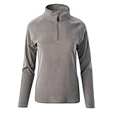 martes Polar Fleecejacke Lady Mael, 100% Polyester, Pullover mit Reißverschluss, Warm, Outdoor, Silver Filigree, XL