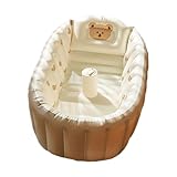 Mini tragbar für – faltbar für Duschbecken, aufblasbares Schwimmbad | Kreatives Spa mit Halterung, rutschfeste Reisebadewanne für