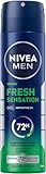 NIVEA MEN Fresh Sensation Deo Spray, Deodorant mit 72h Anti-Transpirant-Schutz gegen Schweiß und Geruch, Deospray mit antibakterieller Wirkung und frischem Duft (150 ml)