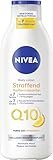 NIVEA Body Lotion Q10 Straffend + Vitamin C, Body Milk für straffere Haut & verbesserte Elastizität in 7 Tagen, Körpercreme mit purem Q10 und Vitamin C (250 ml)