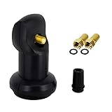 Premium X Single LNB 0,1 dB Digital Sat Empfangs Kopf für 1 Teilnehmer LMB LNC HDTV Full HD 3D 4K + 2 F-Stecker 7,5mm vergoldet
