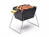 Knister Grill Holzkohlegrill - Small, Stahl Grill klein, BBQ...