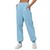 Generisch Wide Leg Pants Women Aladinhose High Waist Bequemer Freizeithose Knielange Hosen Damen Hosen Damen Locker Elegant Arbeitslose Damen Capri Hosen Damen Leicht Elegant Locker Schlupfhose