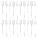 SEWACC 20 Stück Kunststoff Flaschensprühköpfe für Kosmetik und Parfümflaschen Lebensmittelecht Feiner Nebel Wiederverwendbar Ersatzsprühaufsatz für Ätherische Öle und Raumsprays