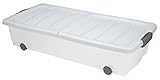 Spetebo Unterbettkommode mit Rollen - 80 x 40 x 17 cm / 40...