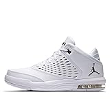 NIKE Jordan Flight Origin 4 Herren Sneakers Basketballschuhe 921196 (Weiß/Schwarz 100), weiß/schwarz, 46 EU