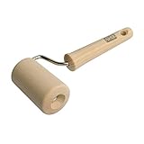 Original Kaiser Classic Teigroller klein 19 x 7,5 cm, Nudelholz, Teigausroller, Buchenholz, Leichtlauf-Mechanismus, Natur