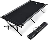 EVER ADVANCED Feldbett Klappbar XXL 250KG Belastbar Klappbett Groß & Breit 214cm(L) x106cm(W) Stabiles Campingbett für Camping, Reisen, Indoor, Outdoor, Strand und Garten