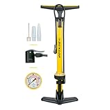Dunlop Fahrradpumpe mit Manometer - Luftpumpe Fahrrad für...