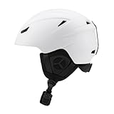 Fenteer Schnee-Skihelm, Kopfbedeckung, Schutz, bequemer Skateboard-Helm, Sporthelm für Biker, Radfahren, Rollschuhlaufen, Outdoor, Damen, weiß L