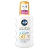 Nivea Sun Kids Protect and Sensitive Sun Spray Very High SPF 50+, 200ml by NIVEA