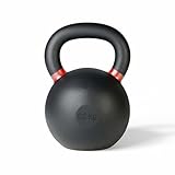 Trym Kettlebell - Gewicht 4 kg bis 32 kg, Farbige Gewichtsmarkierung, Pulverbeschichtet, Matt, aus Gusseisen, Schwarz - Profi Schwunghantel, Kugelhantel, Kugelgewicht, Fitness, Krafttraining, Workout