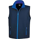 Result Ergebnis r232 m bedruckbar Softshell Bodywarmer Größe L Marineblau/Königsblau
