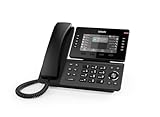 Snom D815W Schnurloses WLAN-Tischtelefon - 5' IPS-Farbdisplay, 10 Funktionstasten, Dual-Band Wi-Fi - Professionelles VoIP-Telefon für Unternehmen und Büros, kompatibel mit gängigen Telefonanlagen