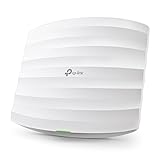 TP-Link EAP245 Dualband WLAN Access Point (Dualband 1750 Mbit/s, 802.3af/at PoE, Omada SDN, zentrales Management, professionelles Mesh WLAN, passend für Wand- und Deckenmontage)weiß