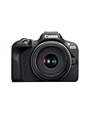 Canon EOS R100 (Gehäuse) mit RF-S 18–45mm & 55–210mm is STM – 24,1 MP APS-C Systemkamera – Dual Pixel CMOS AF, 4K-Video, 6,5 B/s, WLAN & Bluetooth - Perfekt, um kostbare Erinnerungen festzuhalten