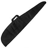 GUGULUZA Gewehrtasche Waffentasche Gepolsterte mit Trageriemen Tasche für Langwaffen Luftgewehr Gewehr Jagd, Schwarz 125cm