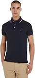 Tommy Hilfiger Herren Poloshirt Kurzarm 1985 Rwb Tipped Polo Slim Fit, Blau (Desert Sky), S