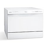 Midea ST 3.6F wi Tischgeschirrspüler, 6 Waschprogramme, Startzeitvorwahl, Extra Trockungs-Funktion, IOT-Steuerung, Mini Geschirrspüler, Ideal für Kleine Wohnungen, Weiß