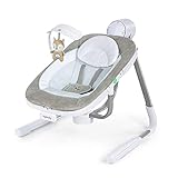 Ingenuity Anyway Sway 5-Gang-Multidirektionale tragbare Babyschaukel mit Vibrationen - Ray, 0-9 Monate