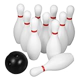 Toyvian 2 Sätze Bowling interaktives Spielzeug sportgeräte für Kinder zabawki stymulujące rozwój Kinderzimmer Spielzeug Set Outdoor-Spielset Krocket Spielzeug Spielzeuge Plastik Weiß