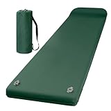 Zunetsutock Aufblasbare Campingmatte, weiche Schaumstoffbasis für Wandern und Outdoor, mit integriertem Kissen, schnelles und leichtes Aufblasen für Reisen, und Camping