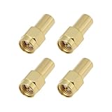 Create idea 4 Stück SMA Stecker RF Abschlusswiderstände SMA Stecker 50 Ohm 3 GHz SMA RF Koaxialstecker für Antennen GPS Systeme Basisstationen