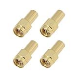 Create idea 4 Stück SMA Stecker RF Abschlusswiderstände SMA Stecker 50 Ohm 3 GHz SMA RF Koaxialstecker für Antennen GPS Systeme Basisstationen