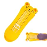 Diffaxy Fußmessgerät für Kinder, Schuhgrößenmesser Kinder, Fußmessgerät mit Doppelter Skala, Größenbereich 5,5–18,5 cm, Kinderfüße Genau Messen