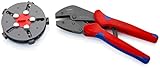 Knipex MultiCrimp® Crimpzange mit Wechselmagazin brüniert, mit Mehrkomponenten-Hüllen 250 mm 97 33 02