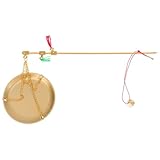 DOITOOL Chinesische Medizinwaage Kupfer 100g Handwaage mit Runder Platte Tragbar Präzise Waage für Küche Gewürze und Medizinische Materialien