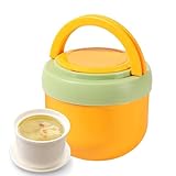 Generico Vakuumisolierte Lebensmitteldose mit Löffel, Vakuum-Behälter mit breiter Öffnung, Thermo-Schüssel für Suppe und Mittagessen – für Büro, Pendeln, Schule, Zuhause, Picknick, Reisen im Freien