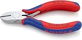 KNIPEX Seitenschneider mit Mehrkomponenten-Hüllen verchromt 110 mm, 70 15 110