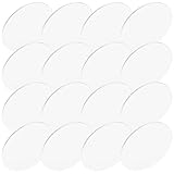 NUOBESTY Selbstklebende Acryl Wandspiegel 30 Stück Selbstgemacht Spiegelaufkleber Ovale Kleiner Spiegel für Hochzeiten Wohnzimmer und Tischdekoration