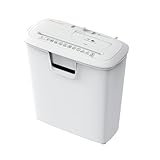 Bonsaii StripCut Aktenvernichter mit 8 Blatt, hohe Sicherheit, CD/Kreditkarte, Überhitzungsschutz, 3,4 Gallonen Mülleimer, ideal für Home Office, geräuscharmer Betrieb, Weiß