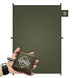 Onewind Tent Footprint, 4000mm wasserdicht Rate PU-Beschichtung Ultraleicht Camping Tarp Zeltboden Boden Blatt mit Tragetasche für Rucksack, Wandern, Camping, Picknick 140cm*110cm OD Green