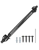 QWORK® Automatischer Türschließer, 36cm Einstellbare Zugfeder aus Kohlenstoffstahl für Gartentür, Haushaltstüren, Zäune