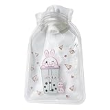 Wärmflasche, Wärmflasche, transparent, tragbar, Wärmflasche, 160 ml, explosionsgeschütztes Design für Hände, Füße, Wärme