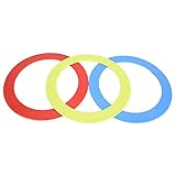 Alomejor Jonglierring 3 STÜCKE Jonglierakrobatik Werfen Ring Hand Werfen Ring Armband Requisiten Kreis Clown Spielzeug Kinder Sportgeräte