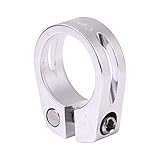 ZHANGSHUMIN Sattelklemme Legierungsstraße Fahrradsitz Pfostenklemme 28,6 mm / 30mm Sitzrohrklemme MTB Bike Sattelstützenklemmen Sattelklemme(28.6mm Silver)