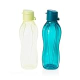 Generisch TW EcoEasy Trinkflasche Durstlöscher-Duo 500 ml Hellgrün + 500 ml Petrol Trinkverschluss Wasserflasche Sportflasche Ökoflasche Flasche 9219D-1, C 136, C 179 (inkl. 1x Monster-Magnet)