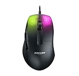 Roccat, Wired, KONE Pro ROC-11-400-01 Gaming-Maus mit RGB-Beleuchtung, leicht, ergonomisch, optisch, schwarz