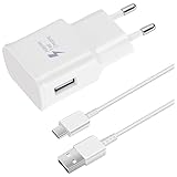 USB Ladegerät Stecker, Schnellladegerät Netzteil mit ladekabel USB C Schnellladekabel kompatibel mit Samsung Galaxy S8 S9 S10 S20 S21 S22 S23 Plus A54,A52S,A53,A13 M54 M53, und andere Smartphones