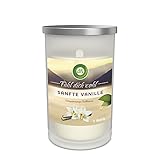 Air Wick Entspannungs-Duftkerze – Duft: Sanfte Vanille – Enthält natürliche ätherische Öle – 1 x Duftkerze in Weiß
