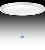 Aulaiyi Lampe mit Bewegungsmelder innen, Deckenlampe led Deckenleuchte mit Bewegungsmelder Radar sensor, Ultraflach Leuchte für Flur Treppe Küche Balkon Abstellraum, 4000K Neutralweiß, φ23CM