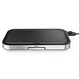 Tefal CB631D Giant Plancha Grill 12 Personen, XXL-Grillfläche, Antihaftbeschichtung, regelbarer Thermostat, ölfrei, gesundes Kochen, leicht zu reinigen, 2300 W, Edelstahl