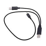 Mumuve USB-auf-Mini-USB-Datenkabel-Adapter mit Netzteil für externe Festplatten, Datenkabeltester-Set